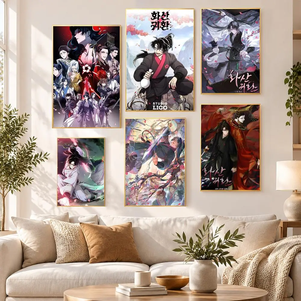 Manga Martial Blossoming Blade Poster HD Waterproof PP Self Adhesive Aesthetic Bedroom Dorm Gaming Room Home Decor Gift