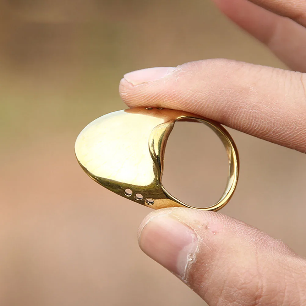

1 set 1 Set Wear-Resistant Brass Archery Thumb Ring Ergonomic Design For Oriental Traditional Archery Hunting Accessory Party