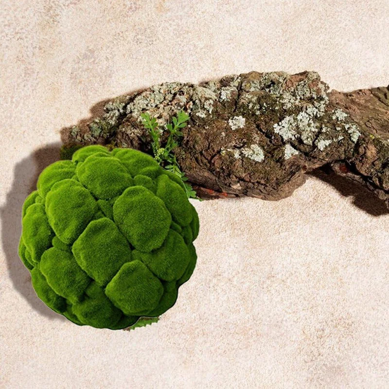 Artificial Plant Moss Ball Decoration Moss Rock Landscape Crafts Suitable For Home Hotel Garden Decoration-AT64