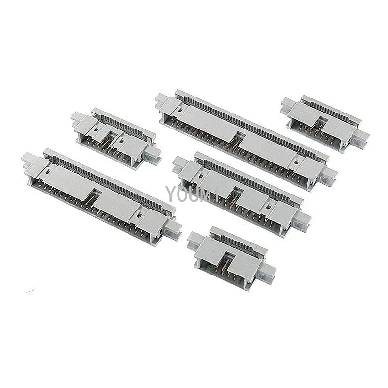 5pcs 2.54MM IDC Type Box Header Male Headers 10/14/16/18/20/30/34/40/50 PIN Connector for 1.27mm Pitch Flat Cable