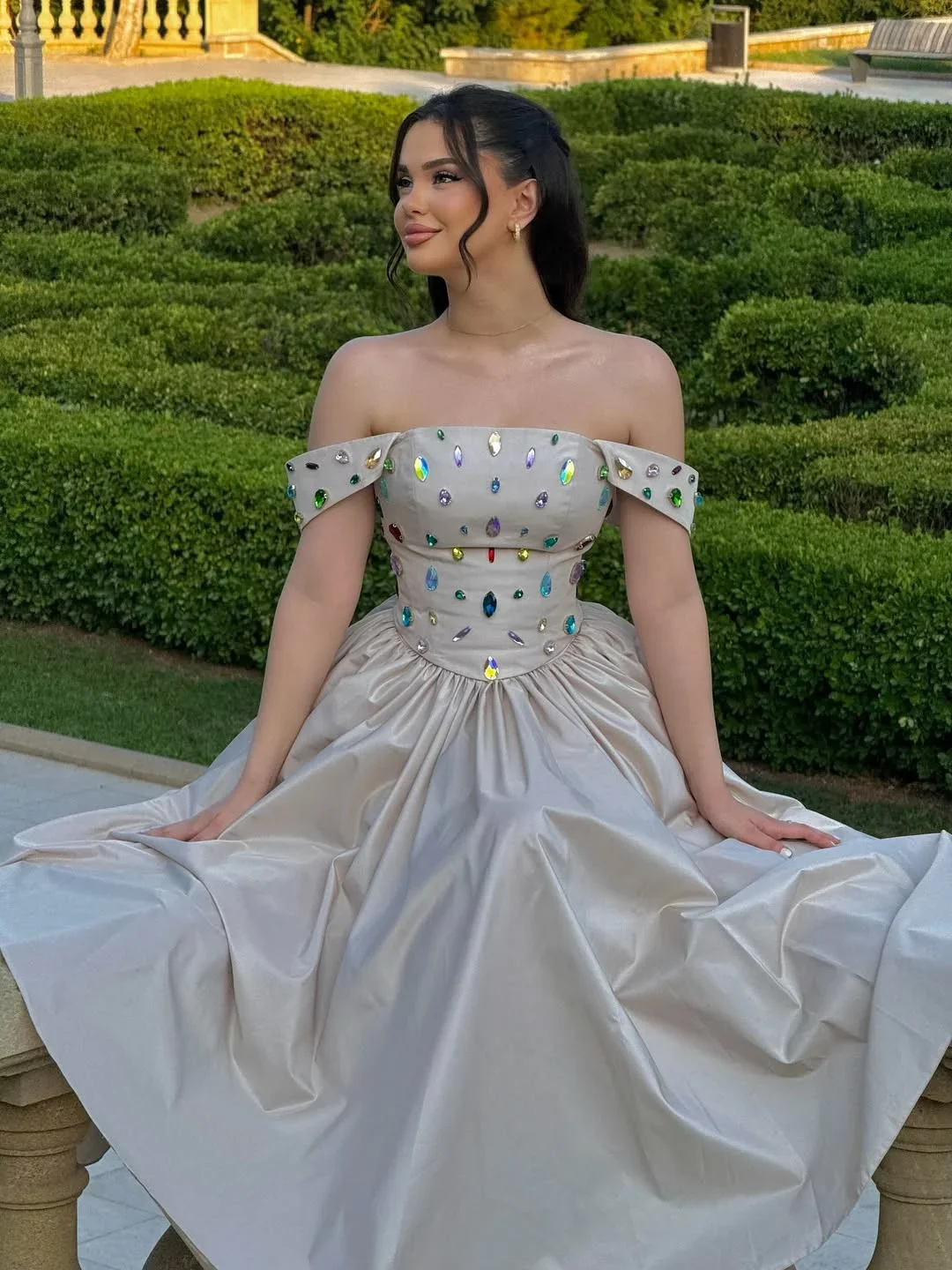 AsaNagi Arabia Elegante Ballkleider Weiß Damen Saudi-Arabien Trägerlos Perlen Sexy Luxuriös 2025, Abend فسات Mustaة