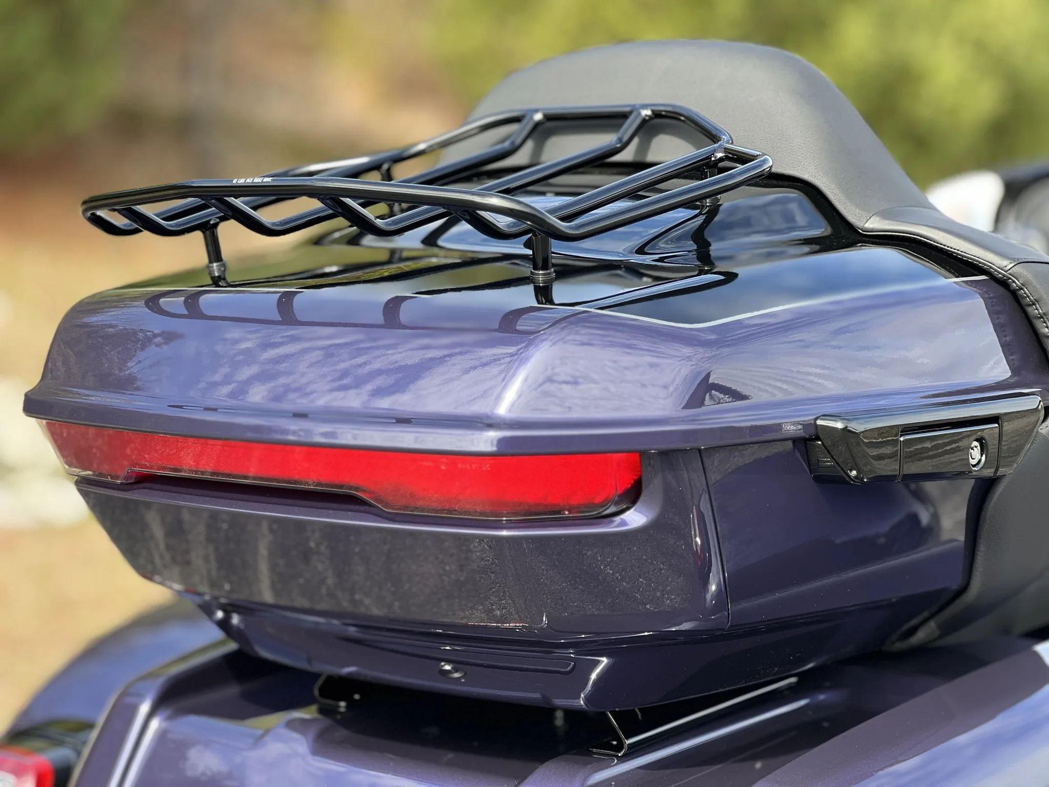 Motorcycle Rear Top Case Trunk Luggage Rack Rail Tour Pack Shelf For Harley Electra Glide CVO Road Glide ST 2023.5 - 2026