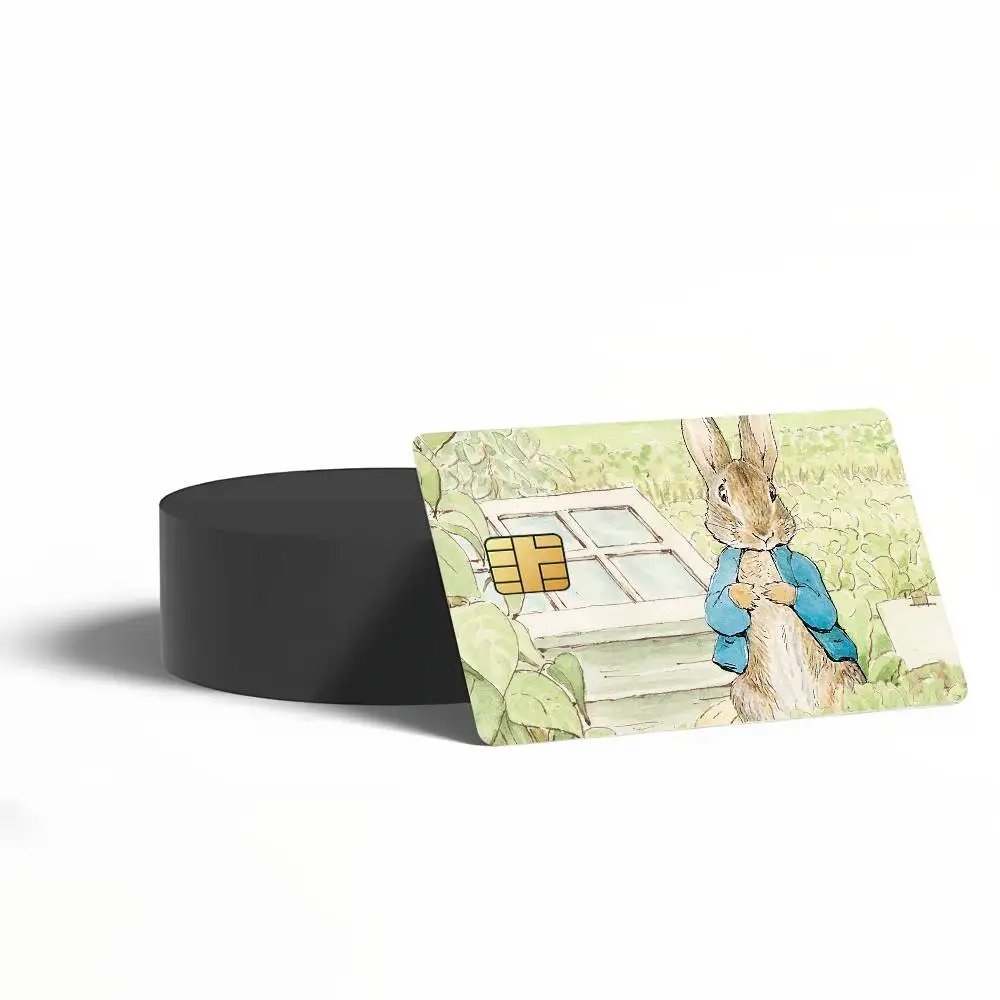 Cartoon P-Peter R-Rabbit Poster Credit Card Skin Stickers for Bank Access Protective Film Cover Sticker Surprise Gift