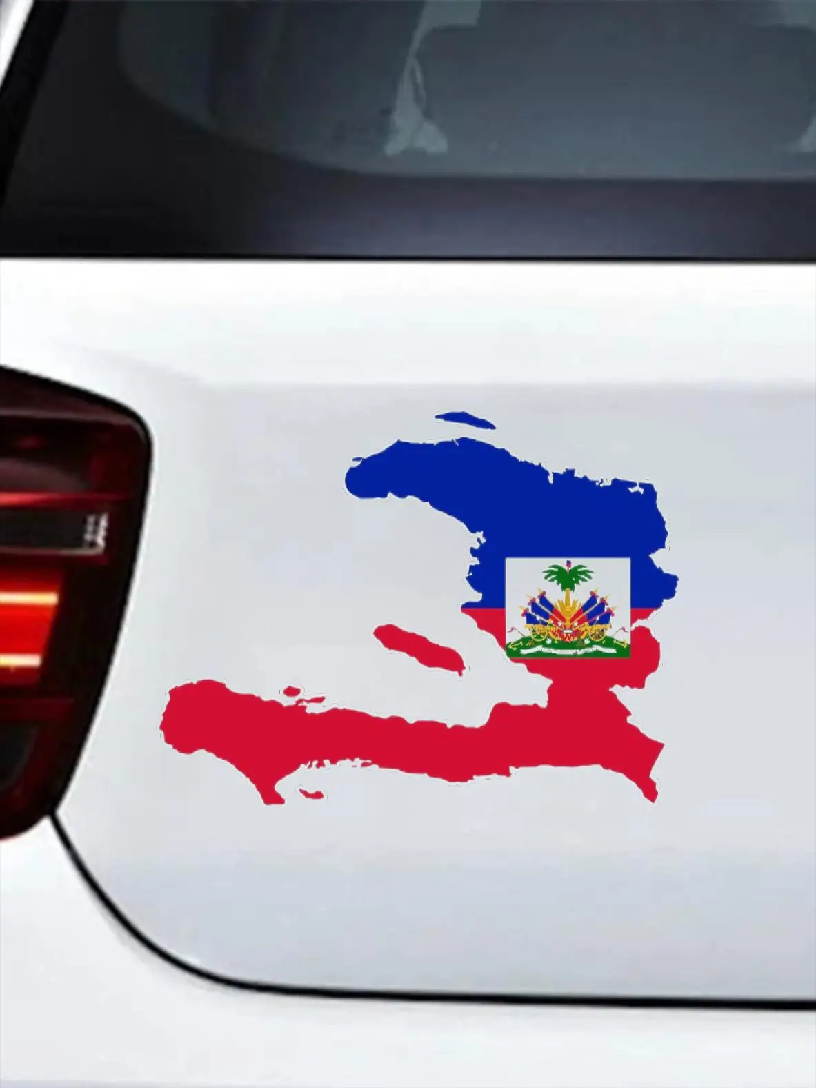 Sticker car moto map flag vinyl outside wall decal macbbook haiti Bumper Guitar Truck Window Anti Scratch Exterior Parts  Decor