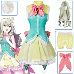 Wonderlands×Showtime Kusanagi Nene  Cosplay Costumes Colorful Stage Feat Uniform Skirt Suit Lovely Costume Role Play Wig Suit