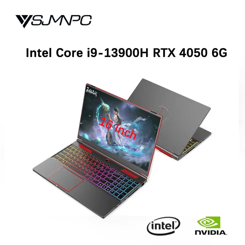 YSJMNPC Gaming Laptop Computer Intel Core i9-13900H NVIDIA RTX