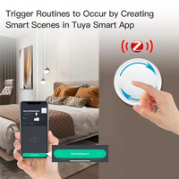 Tuya Zigbee Knob Switch Wireless Scene Button Rotatable Dimmer Switch Smart Home Automation Linkage Remoter-New