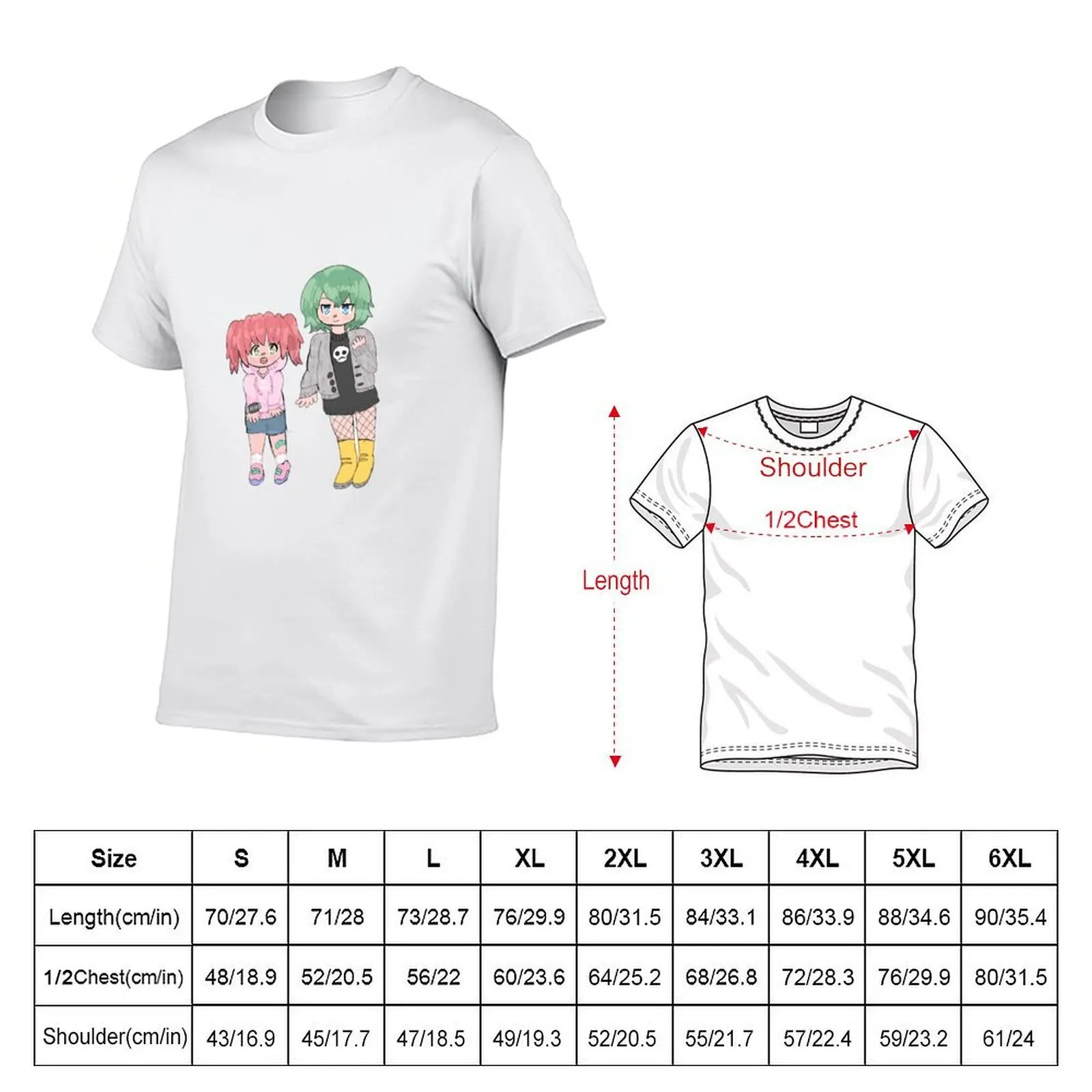 Lucky Star- Yutaka and Minami T-Shirt croswit shirt man graphic t shirt vintage t shirts for men graphic