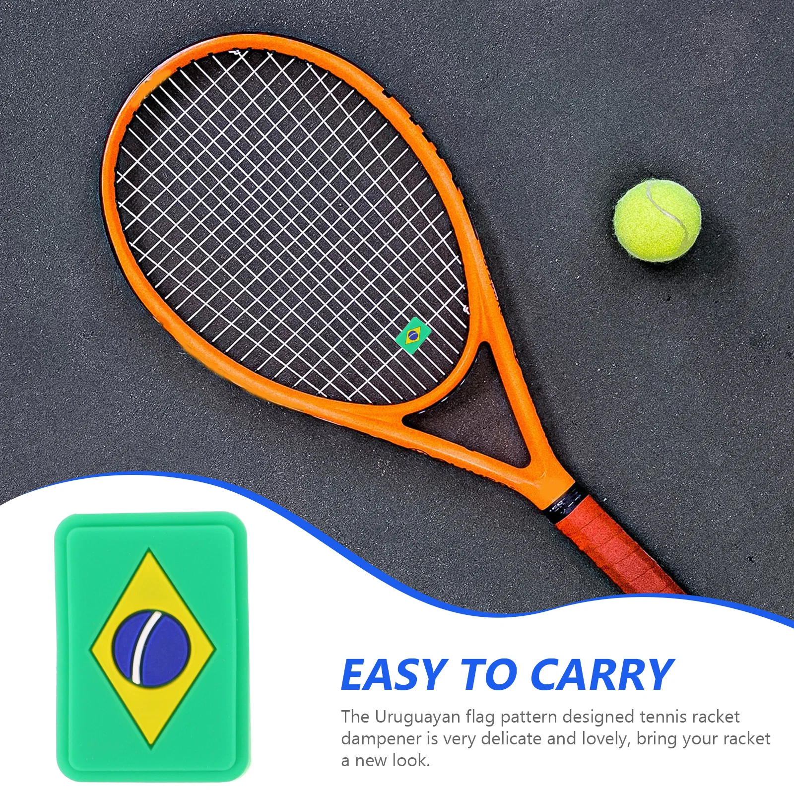 

6 Pcs Damper Tennis Racket Shock Absorber Dampener for Vibration Dampeners Rackets