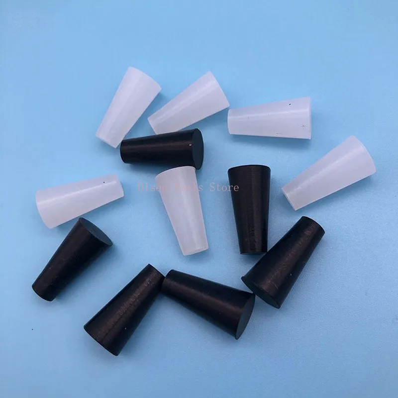 Black/Transparent Cone Silicone Hole Plug High Temperature Resistant Sealing Bottle Stopper