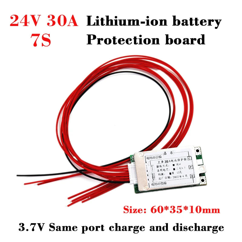 7s 24v 30a li-ion bateria equilíbrio bms 3.7v mesmo porta pcm pwb de alta corrente diy 25.6v 29.4v scooter bateria de polímero de lítio