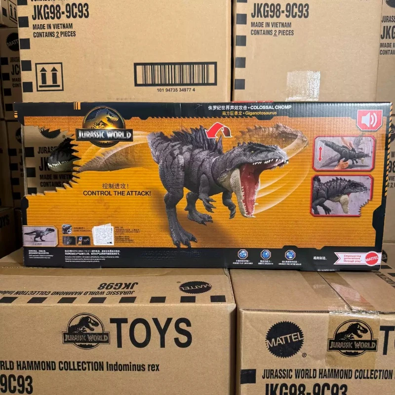 Jurassic World Survival Giganotosaurus Dinosaur Interactive Sound Attack Linkage Action Figure Simulation Dino Model Toys Gift