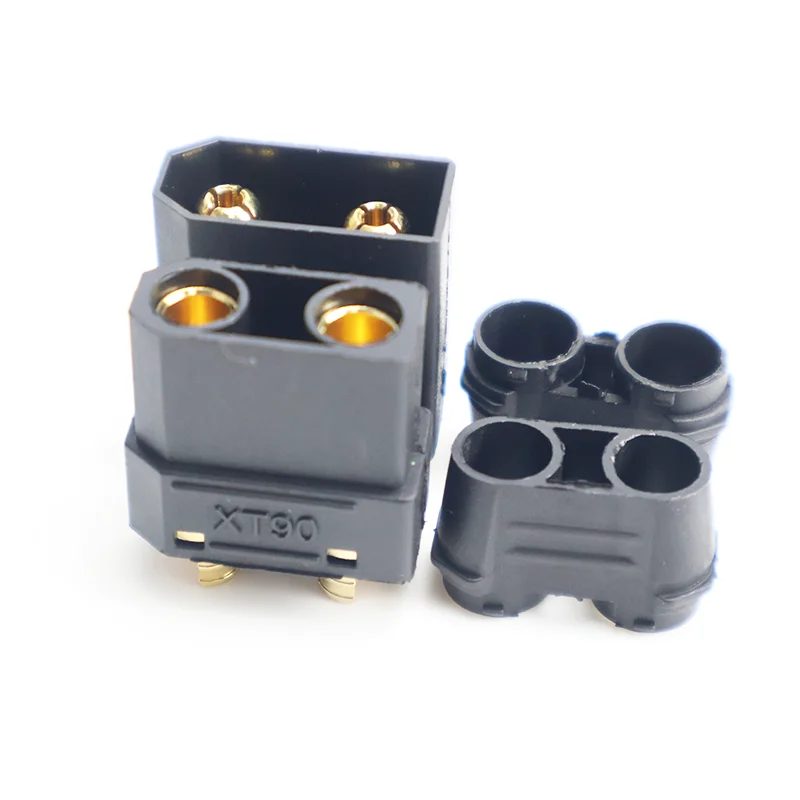 3 Paar/7 Paar schwarze XT90 XT-90 XT90H männliche und weibliche Rundstecker für RC Lipo Batterie Motor ESC und Ladekabel DIY