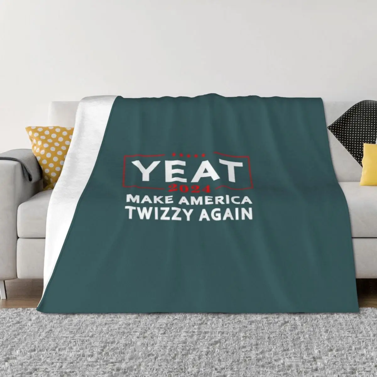 Yeat 2024 Make America Twizzy Again President Election Throw Blanket warm winter bed plaid Blankets