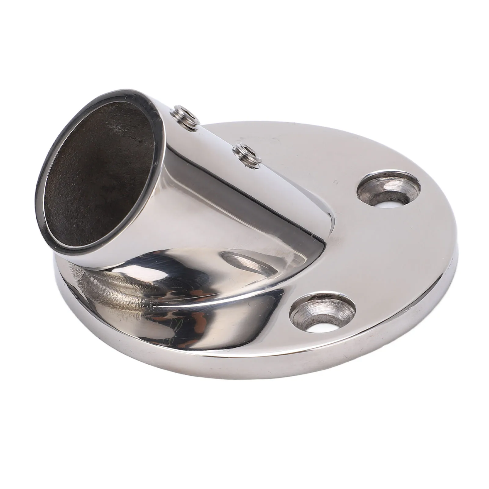 Boat Handrail Base Fitting 316 Stainless Steel OEM 45° for 25mm/1in Tube Marine Hardware Durable Accessory Part
