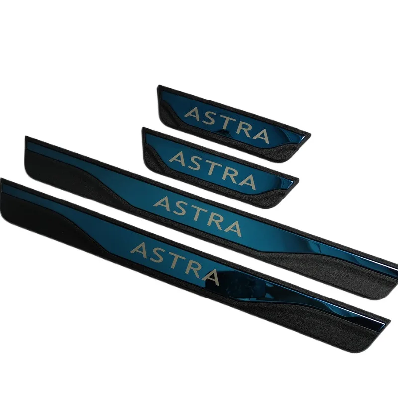 For Opel Astra 2015 2016 2017 2018 2019-2024 2025 2026 2027 Car Door Sill Plates Stainless Steel ABS Styling 5d Sticker Interior