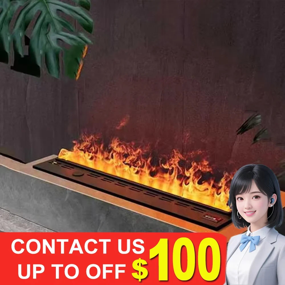 Simulation 3D Flame atomization fireplace home decoration humidifier flame Remote Control Electric fireplace