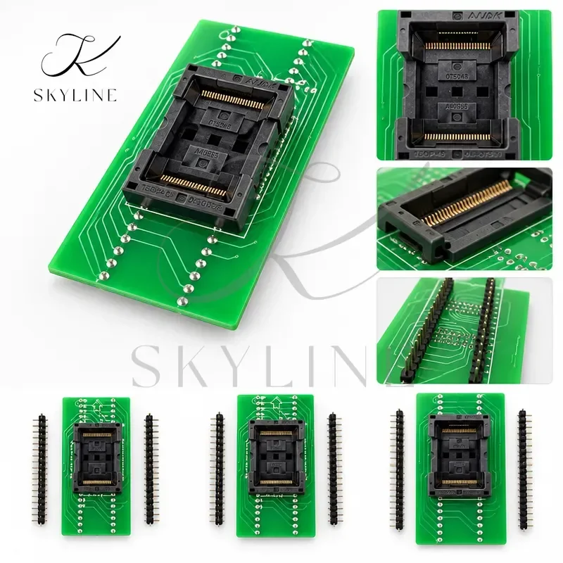 XGECU TSOP48 To DIP48 Adapter SN-ADP-048-0.5/70-0065/SA247 For Universal Programmer T56 RT809H TNM5000 7000 Dataman Beeprog+