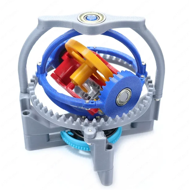 Mechanical Clock Clockwork Principle Three-Axis Tourbillon Teaching Model –3D Printed Internal Structure for Physics Experiments