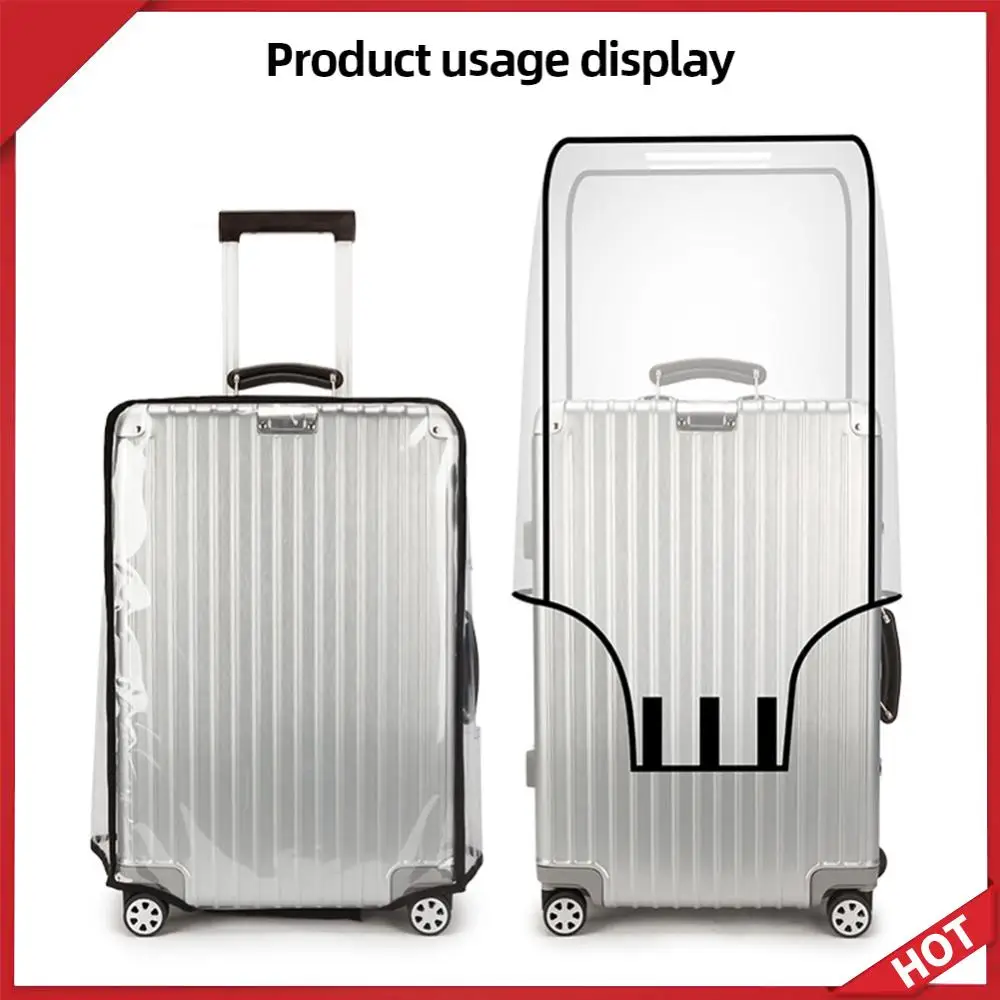 

Прозрачный чехол для чемодана 18-30 дюймов, защитный чехол для чемодана из ПВХ, устойчивый к царапинам чехол для чемодана на колесиках