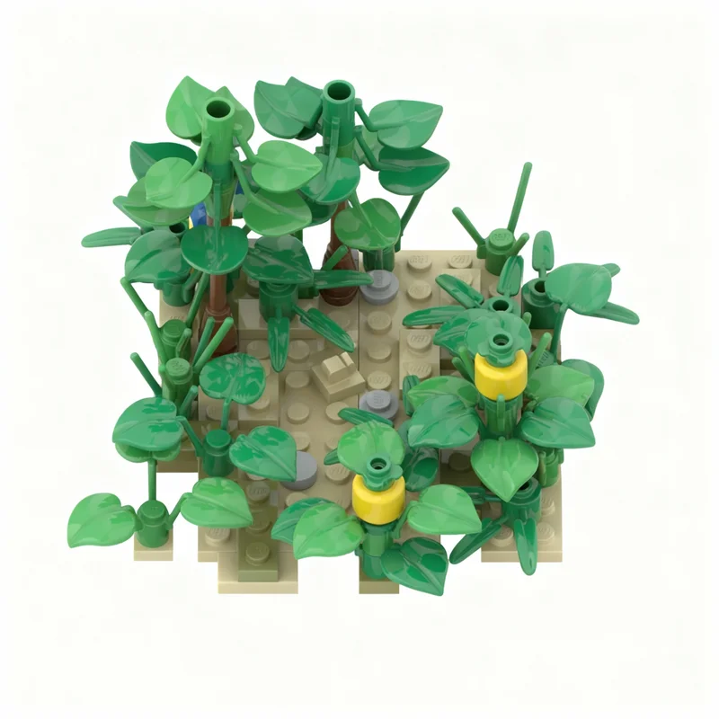 132pcs MOC The Island Pirates Model Building Blocks Architecture Toys Assemble DIY Creative Education Brick Christmas Gifts Idea