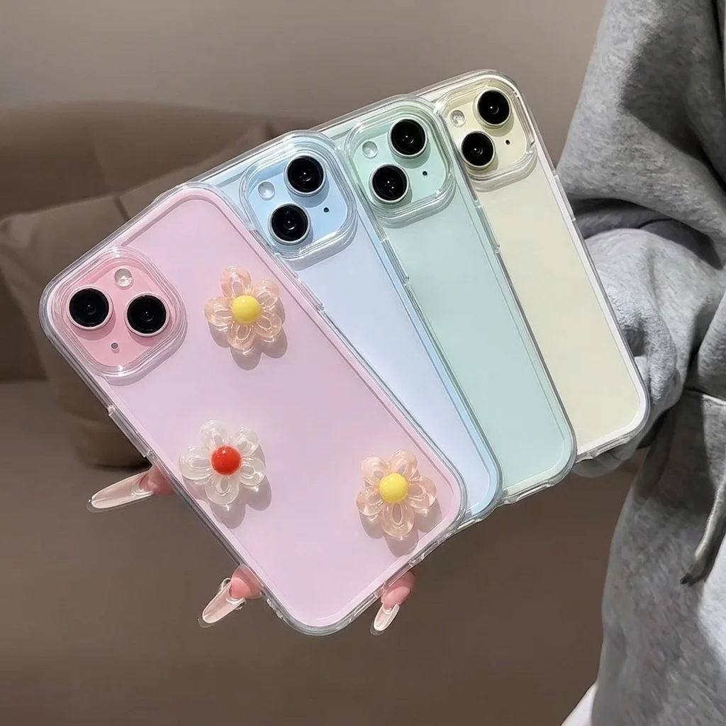 Macaron mit 3D-DIY-Blumen-Handyhülle für Samsung Galaxy A57 A55 A37 5G S25 S24 Plus S26 S25 S24 S23 Ultra S24 S23 FE 5G Cover – Detail 6