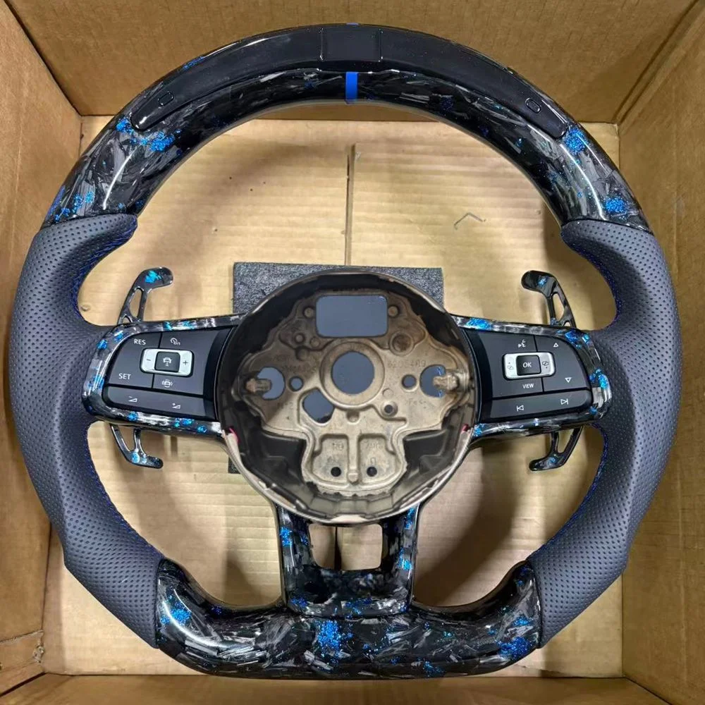 Carbon Fiber Steering Wheel For VW Volkswagen Golf 5 6 Golf 7 7.8 R 7R MK5 MK6 MK7 Gti Polo Passat B7 B8 Tiguan CC