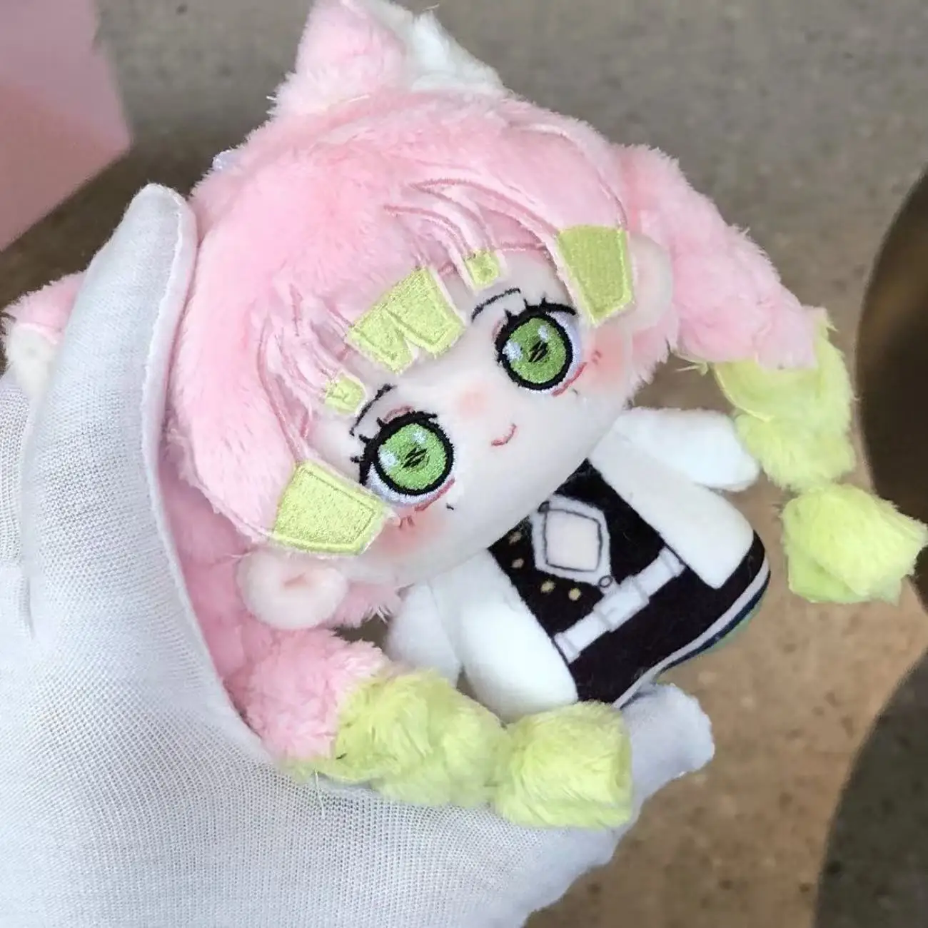 Cute Demon Anime Figure Giyu Tomioka Mitsuri Kanroji Douma Plush Toy Desktop Decoration Festival Gift for Fans 10Cm Cotton Doll - view 3