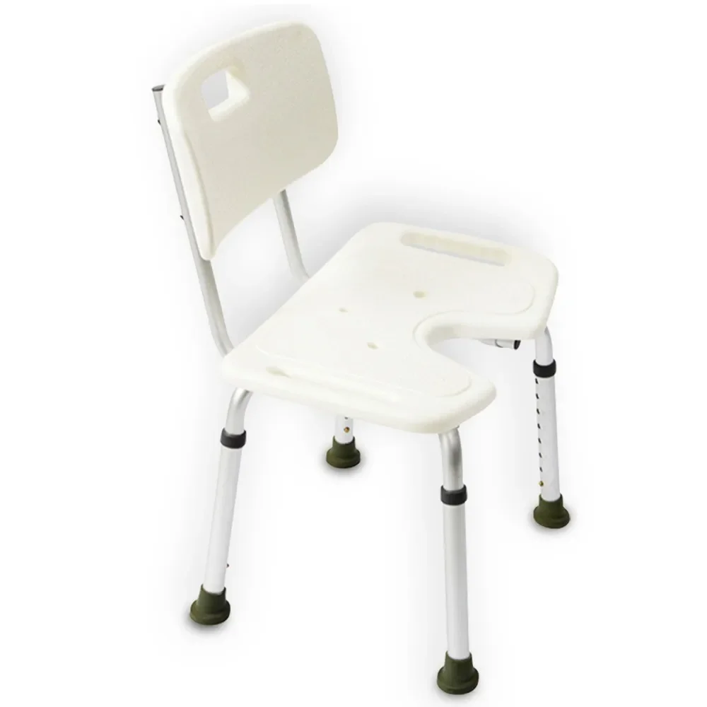 

Скамья для душа в ванной комнате, регулируемая высота, медицинский табурет для душа со спинкой, легкое сиденье для душа, безопасность для ванной комнаты, противоскользящий
