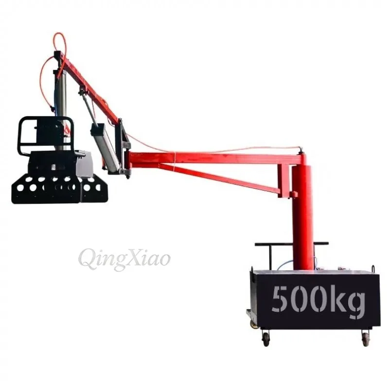 Balance Crane With Mechanical Gripper Clamp For Truck Mounted Cement Fertilizer Feed Bag Loading Unloading Handling Equipment