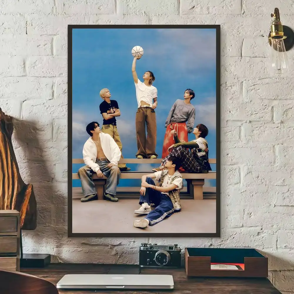 R-RIIZE ألبوم بوم بوم باس ملصق HD الفن لزجة جدار مقاوم للماء غرفة المعيشة المنزلي غرفة نوم بار الديكور الجمالي #5