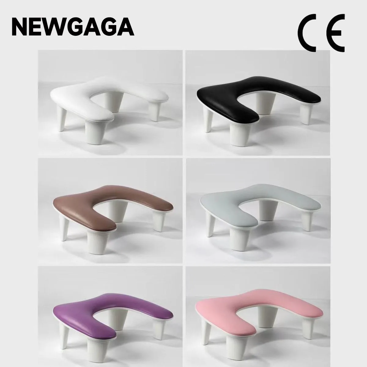 

U-shaped Nail Art Hand Pillow Arm Rest Manicure Stand Hand Portable Removable Stand Tilt Design Pillow PU Material Hand Pillow