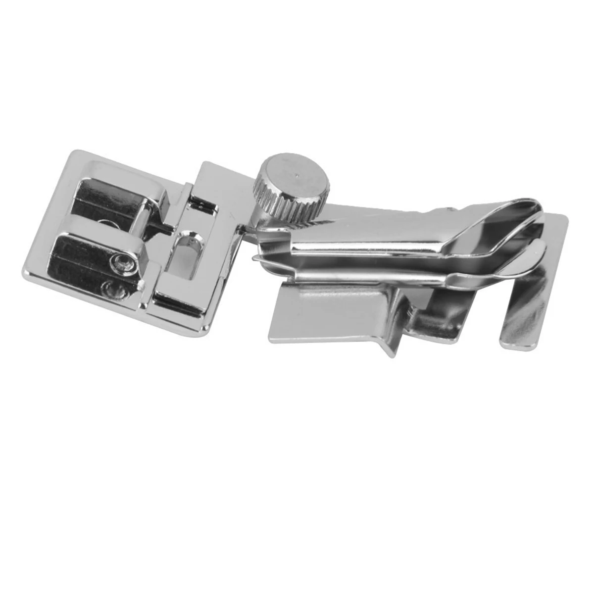 

Multifunctional Presser Foot Silver Binding Stitch Sewing Machine Hemmer Fold Overcast Bias Tape Binder Durable