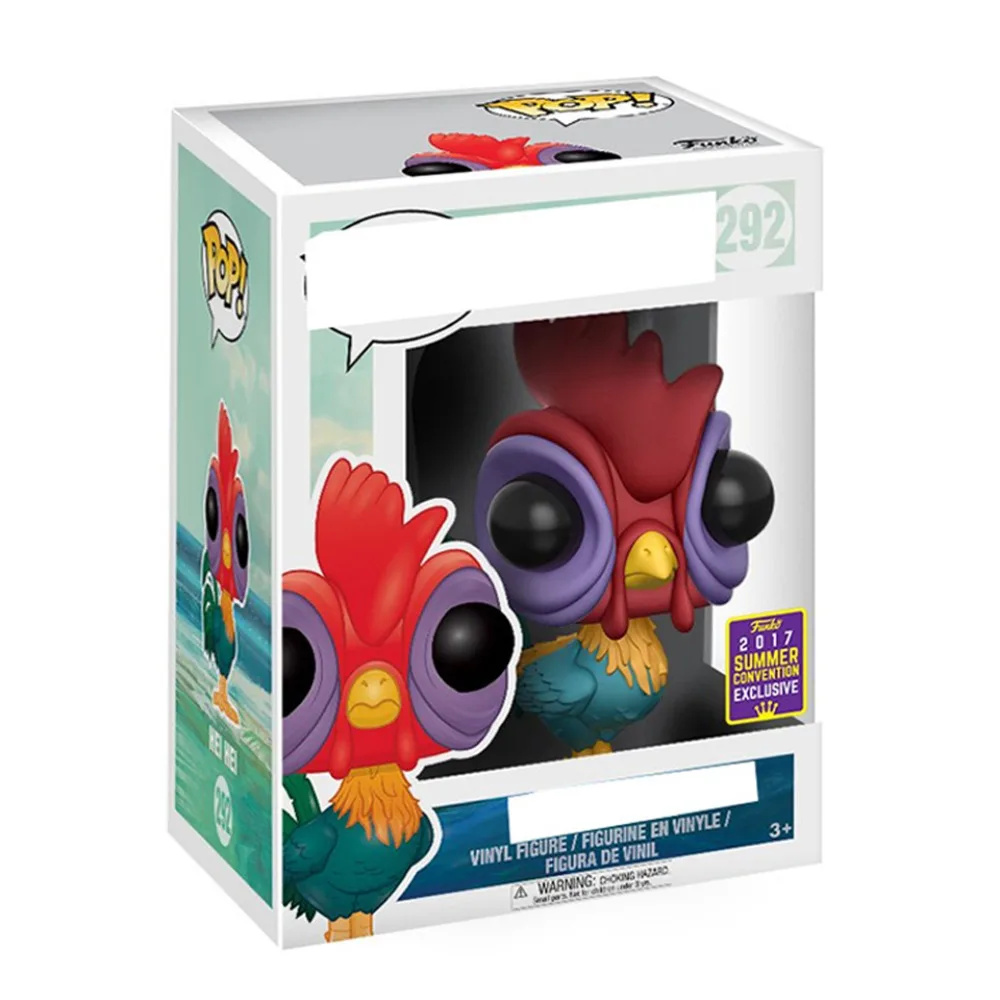 FUNKO POP Spielzeugfiguren Klassische Cartoon Moana Kind Weihnachtsgeschenk Ornament Modell Sammlung Geschenk Puppe Heihei Lustiges handgemachtes Spielzeug