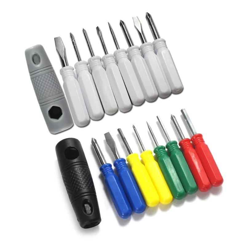 Versatile Magnetic Driver Set with 9pcs Interchangeable Screwdrivers Tips Set