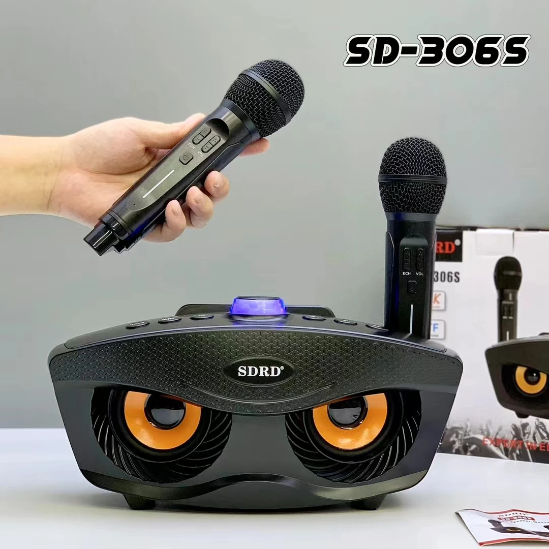 SD306S Аудиосистема Звуковой НЧ-динамик Беспроводные колонки с синим зубом Party Box DJ PA Домашний кинотеатр Открытый профессиональный караоке-набор