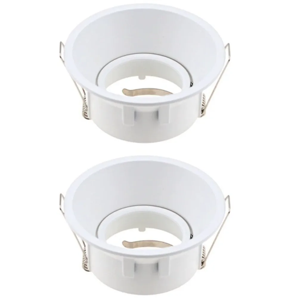 JOYINLED Black White Round Square LED Downlight Frame Aluminium Round Fixture Holders Adjustable Cutout 85mm for MR16 GU10 Bulb