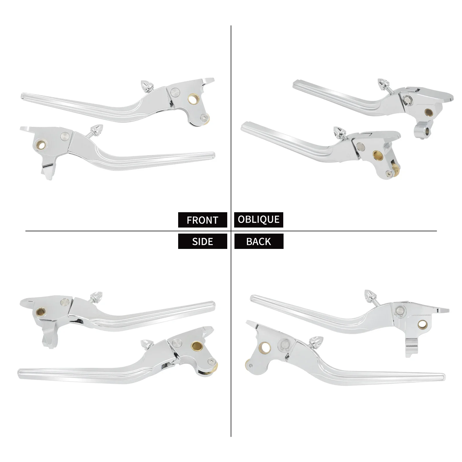 Motorcycle Brake Clutch Levers Adjustable Hand Control Lever For Harley Touring Electra Street Road Glide Road King FLTRX 14-16