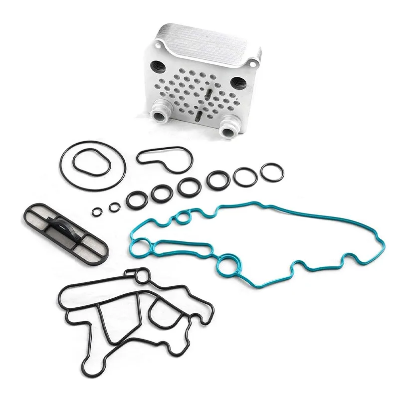 904-199 904-228 904-218 مبرد زيت عالي الجودة لـ 2003-2010 Ford F250 F350 6.0L Powerstroke ديزل فضي