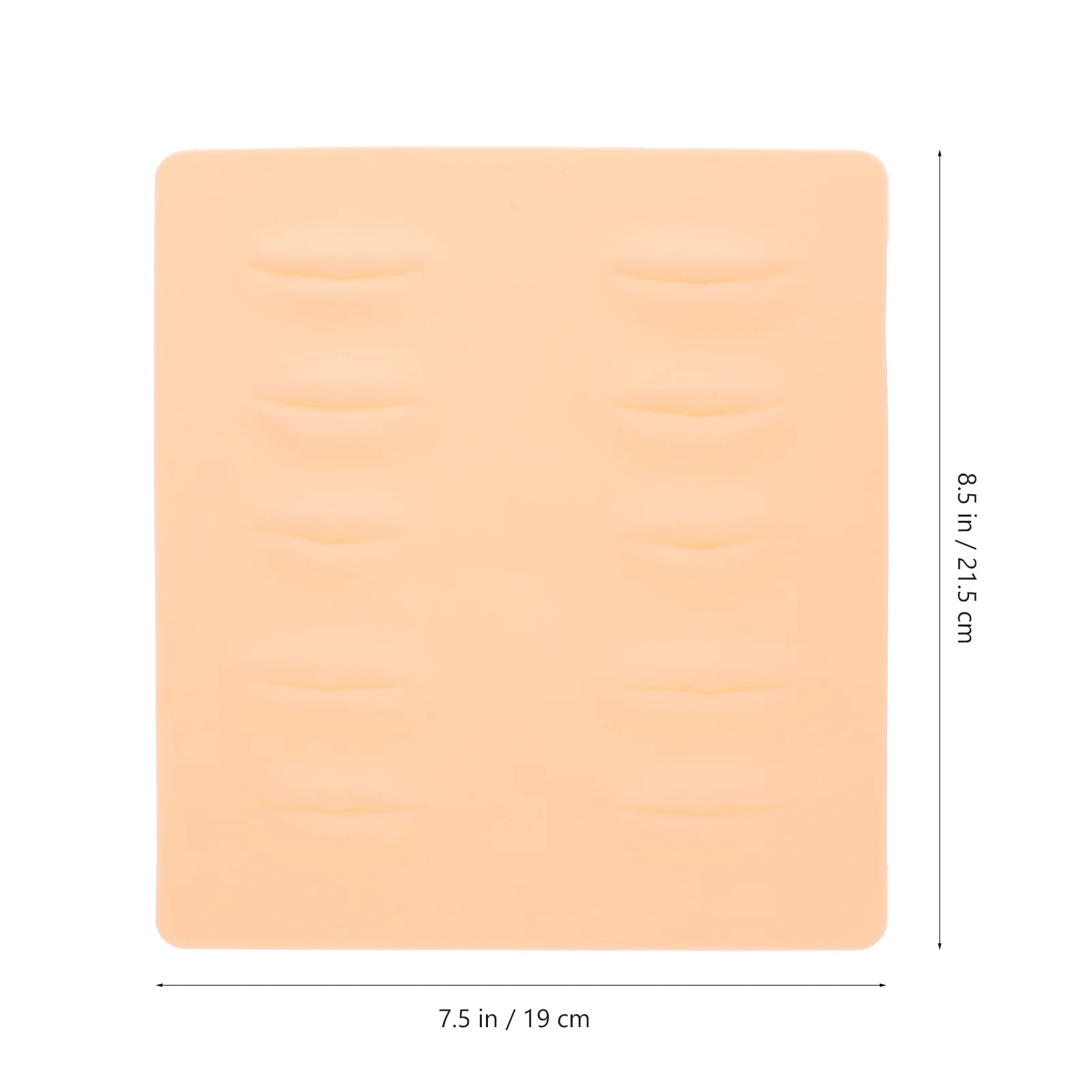 

3D Silicone Simulation Microblading Practice Skin Natural Color Thick Texture for Eyebrow Eyeliner Makeup Training