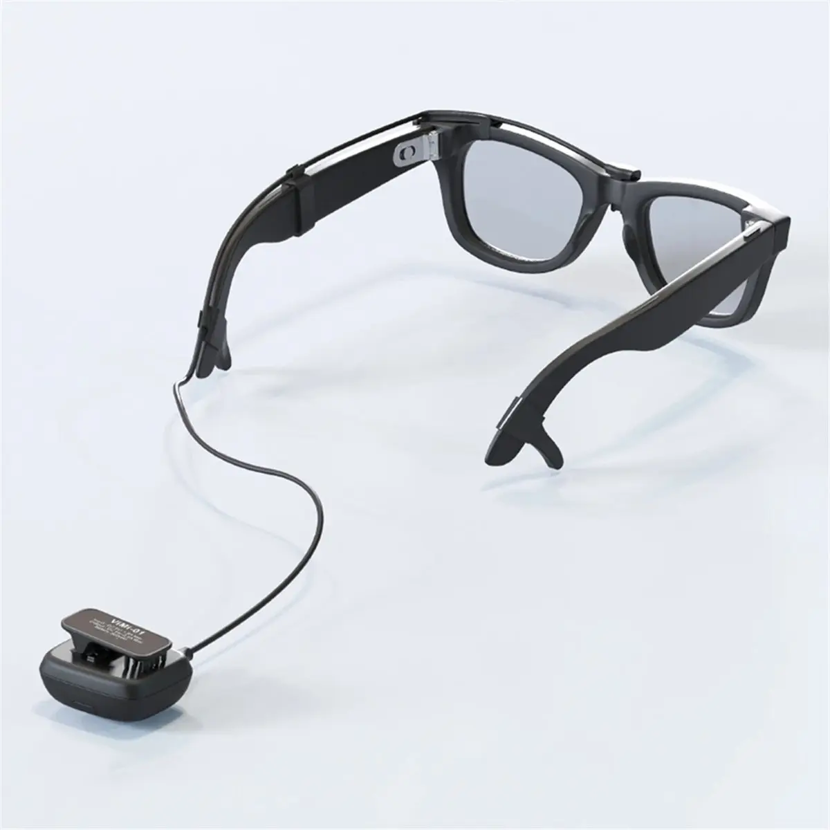 Nützliches 2x800mAh tragbares Akkuladegerät für Brillen, reisefreundliches Design, Stromversorgungszubehör für Ray-Ban Meta Smart Glasses