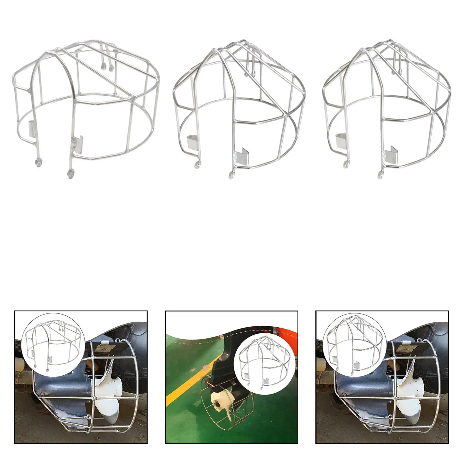 Outboard Machine Stainless Steel Propeller Protector Marine Motor Cover Safety Net for Boat Propeller Guard Hardware Use