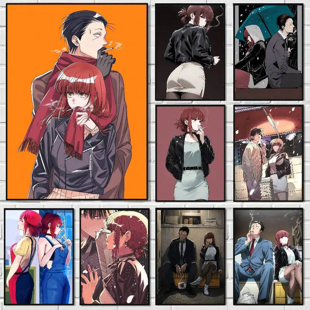 Anime Smoking Behind The Supermarket With You Vintage Poster Wall Art For Study Living Room Decor Unique Home Decoration Pictur