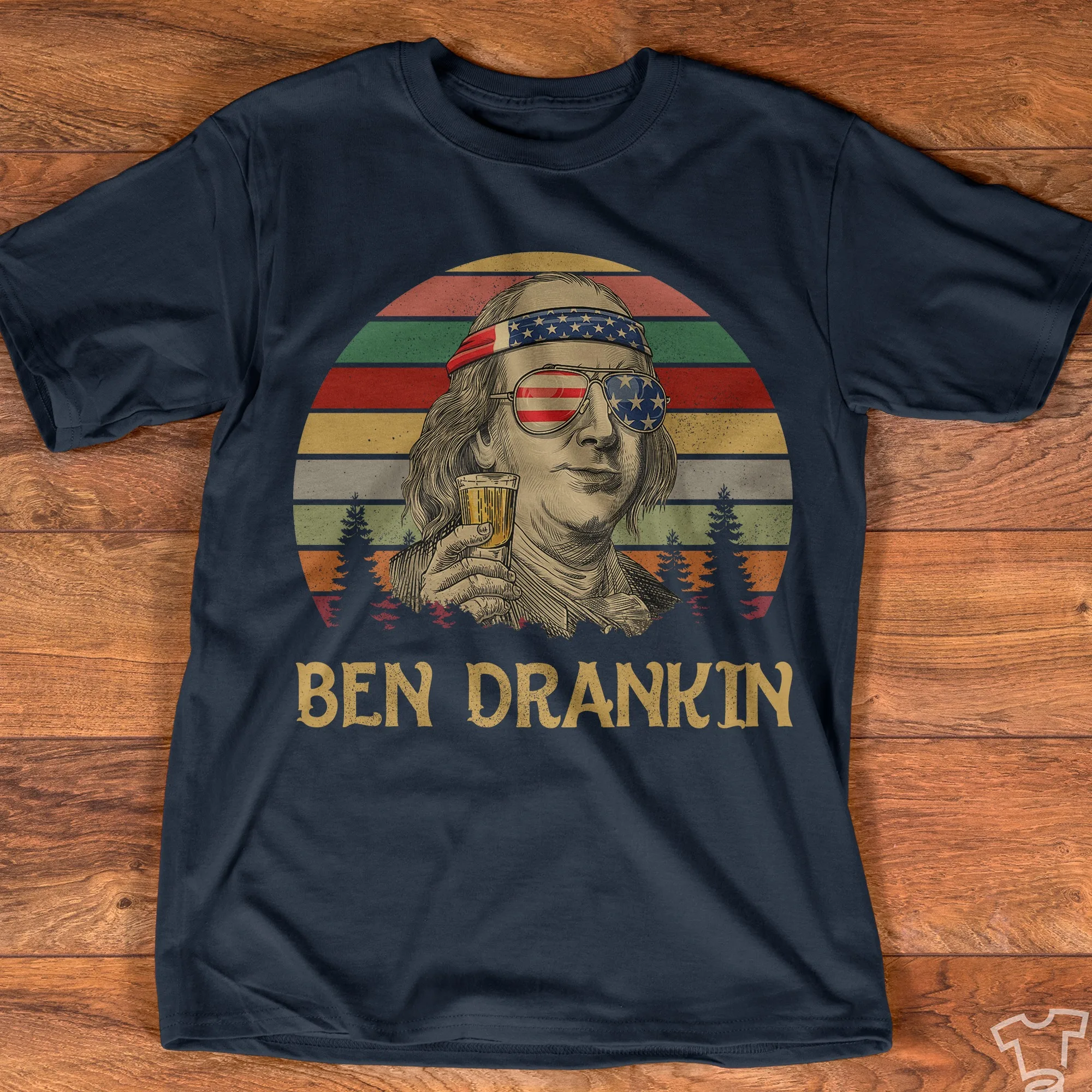 

Funny Ben Drankin Vintage Benjamin Franklin T-Shirt 100% Cotton O-Neck Summer Short Sleeve Casual Mens T-shirt Size S-3XL