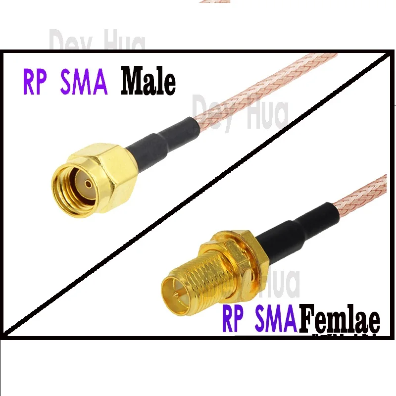 RP-SMA Female to RP-SMA Male / Male to Male / Female to Female Connection Cable Antenna Extension Cable Coaxial Cable RG316 RG17