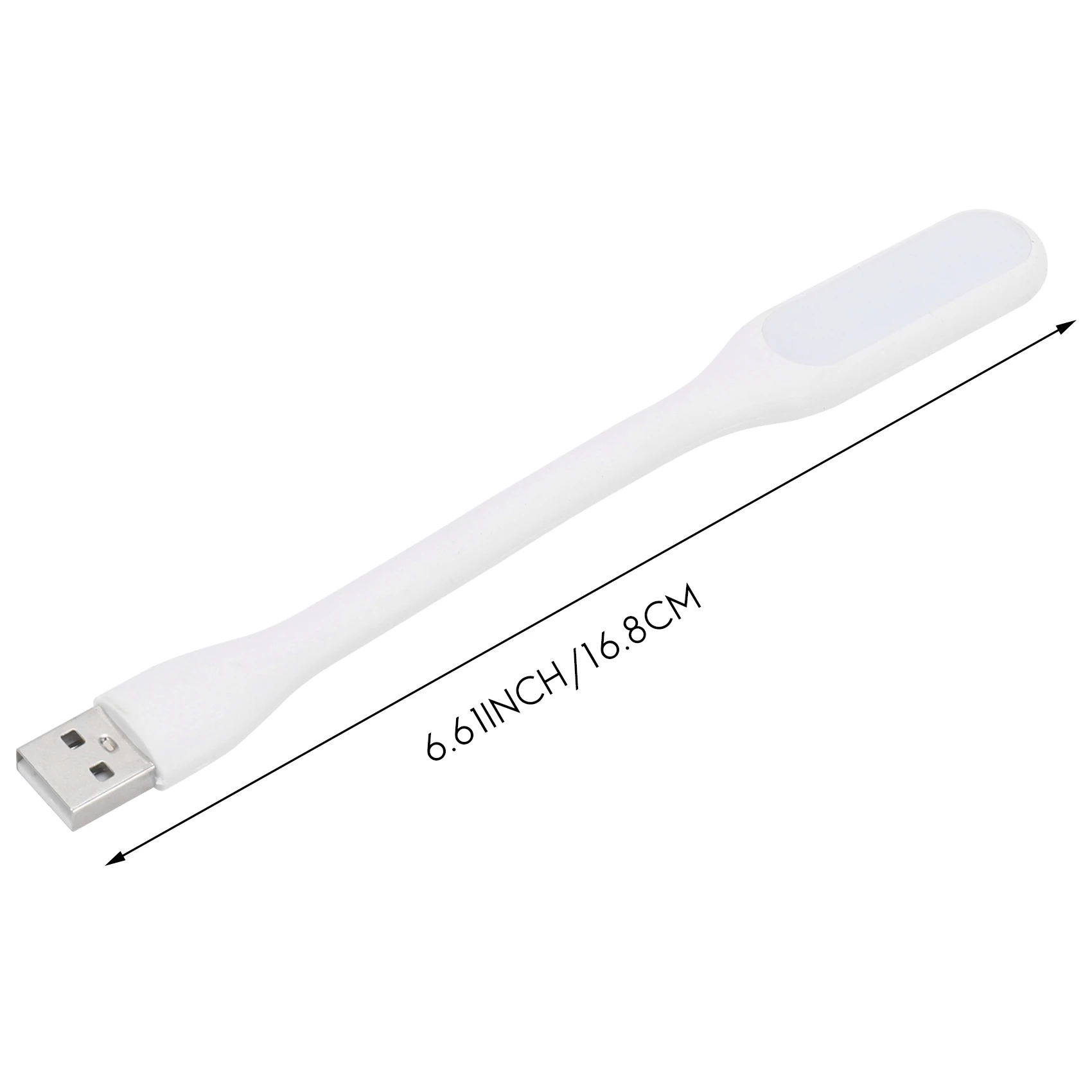 ABZV-Mini lâmpada LED portátil USB flexível 5V 1,2W para luz de mesa cor aleatória