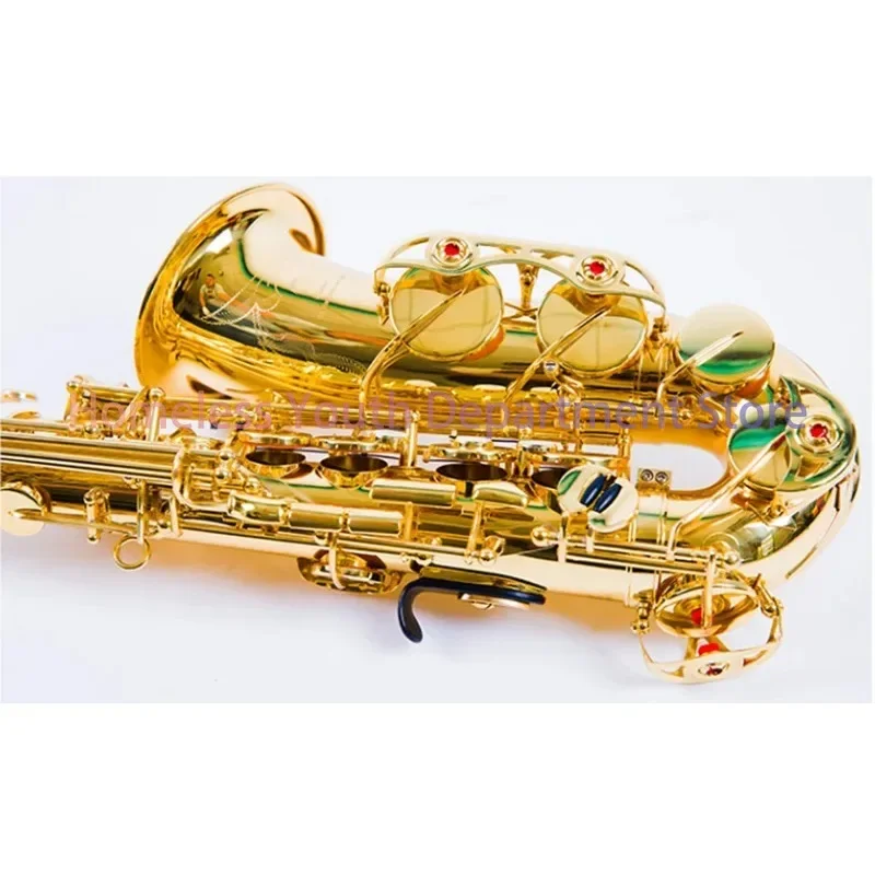 Alto Saxophone YAS-62 Golden Key Super Instrument High Quality Electrophoresis Table Gold Saxophone Blow Mouth