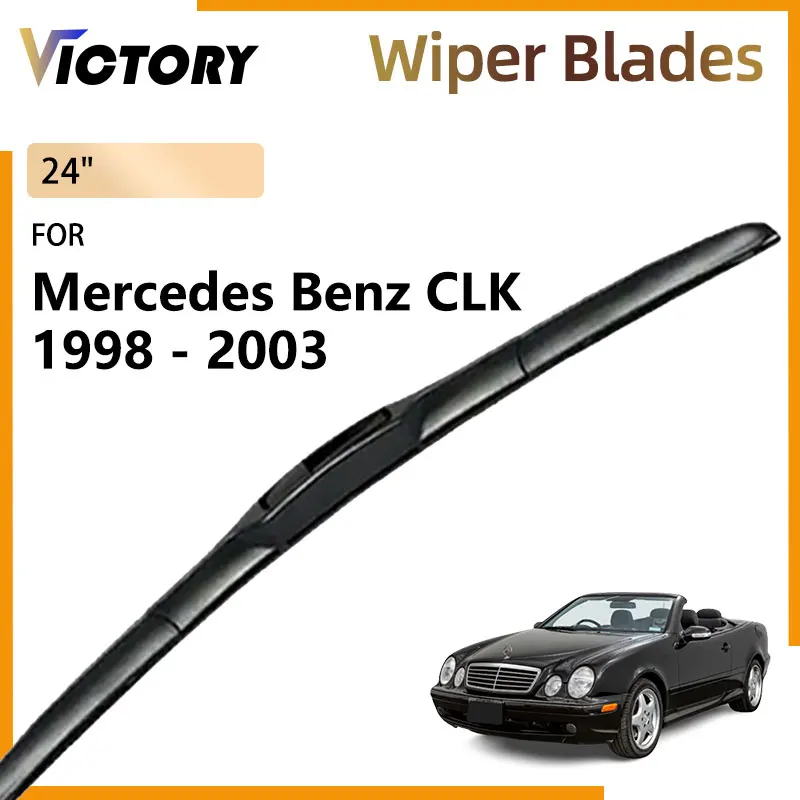 Front Wiper Blades For Mercedes Benz CLK Class C208 W208 1998 - 2003 200 230 320 Sport Accessories Windshield Windscreen Brushes