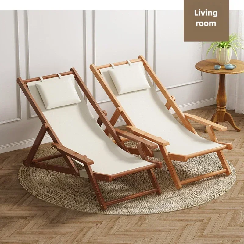 

Устойчивое складное пляжное кресло, кресло для отдыха, портативное уличное кресло со спинкой, удобное для домашнего использования, регулируемое.