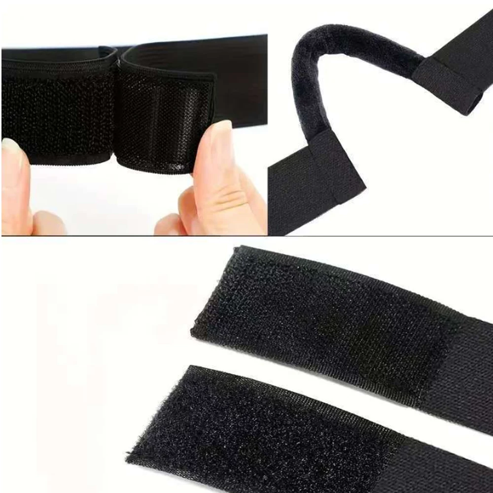 1pc 3cm width Adjustable Black Lace Wig Band, Ear Hanger Melting Band for Laying Edges Down, Comfortable Lace Wig Accessory view 2